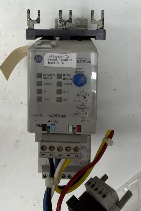 592-EC2BC  ALLEN BRADLEY E3 PLUS OVERLOAD RELAY 592EC2BC /C 3-15 Amp