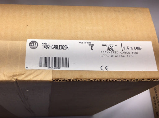 New Factory Sealed 1492CABLE025M ALLEN BRADLEY 1492-CABLE025M 1771 I/O Cable