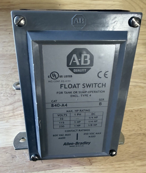 840-A4  ALLEN BRADLEY FLOAT SWITCH
