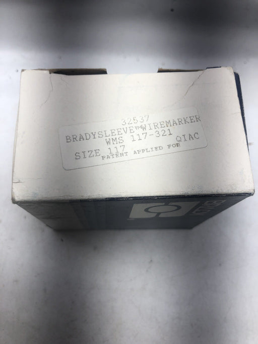 NEW  BRADYSLEEVE WIREMARKER 32537 / WMS-117-321  500 CNT ROLL 1.5