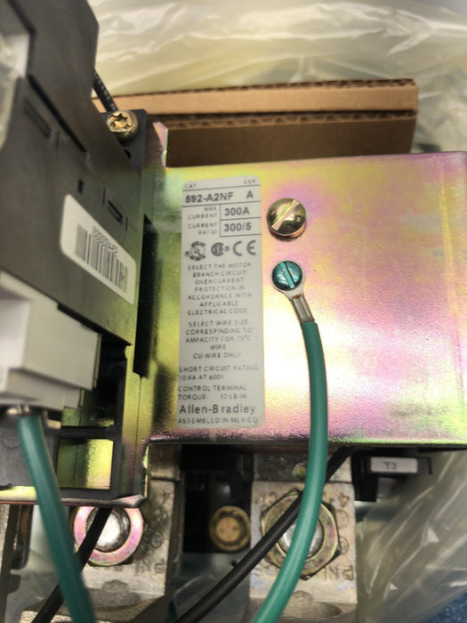 592-A2NF Allen Bradley SMP Manual Reset Motor Overload 96-300 Amp Nema Size 5