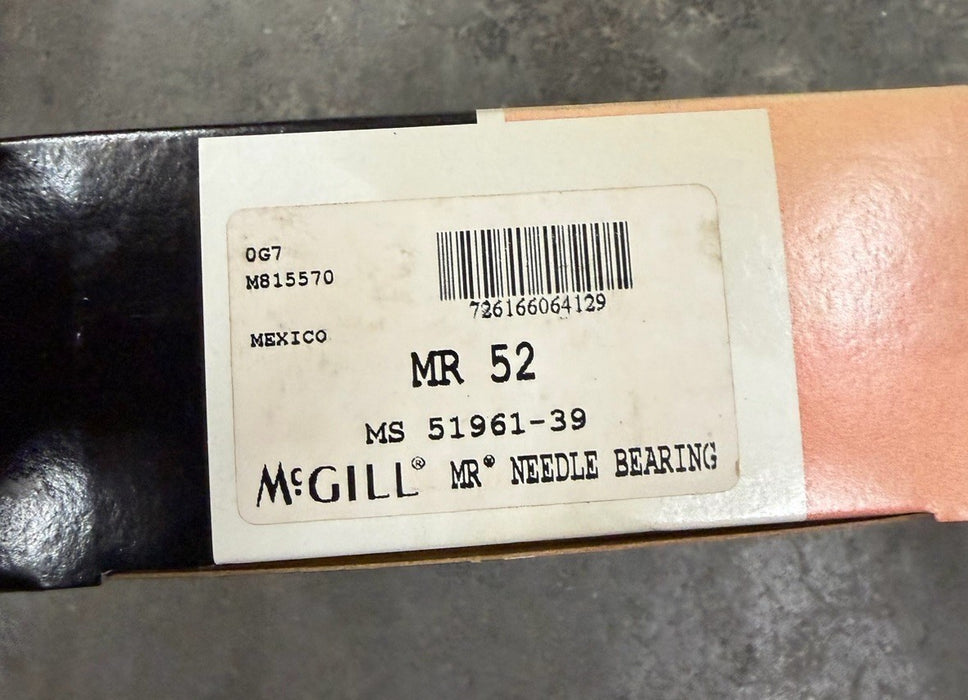 MR52 McGILL brand needle bearing  MR 52 McGill 51961-39