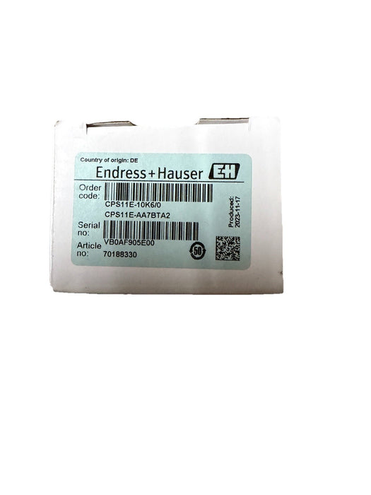 NEW SEALED Memosens CPS11E DIGITAL PH PROBE CPS11E-10K6/0  BY ENDRESS+HAUSER