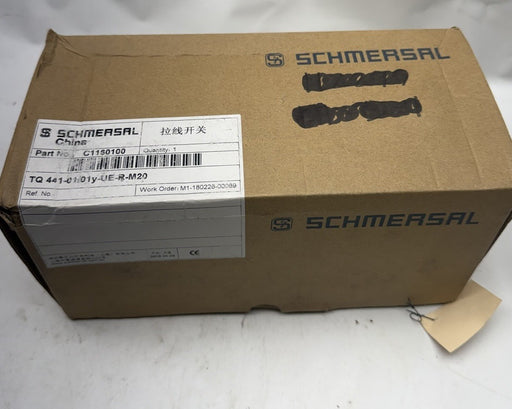 SCHMERSAL TQ 441-01/01yür -M20  PULL CABLE EMERGENCY STOP C1160100 SAFETY PULL