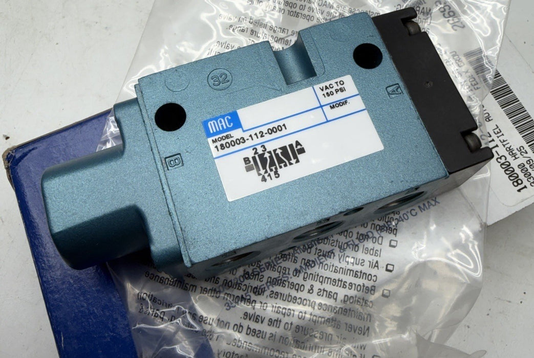 180003-112-0001 SOLENOID VALVEMAC VALVES
