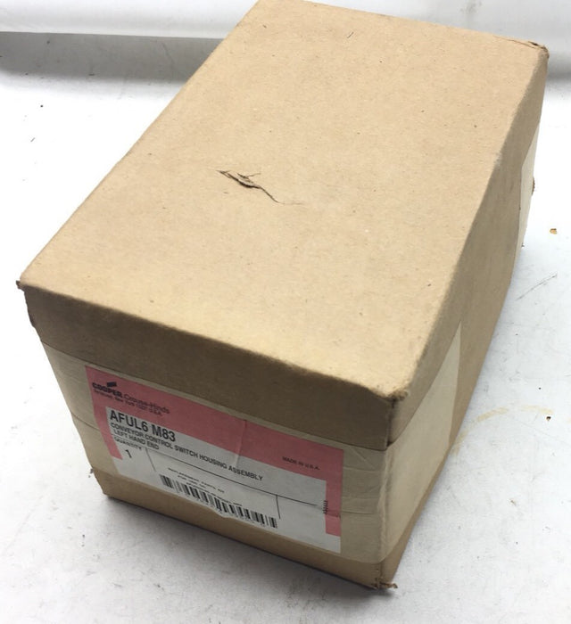 NEW COOPER CROUSE HINDS AFUL6 M83 CONVEYOR SWITCH LEFT HAND ASSEMBLY AFUL6-M83