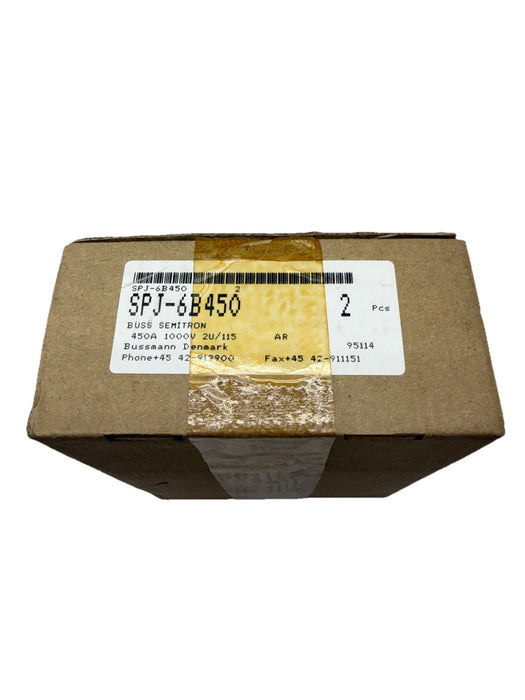 SET OF 2  BRAND NEW- Bussmann BUSS SEMITRON SPJ-6B450 450A 1000V Fuses