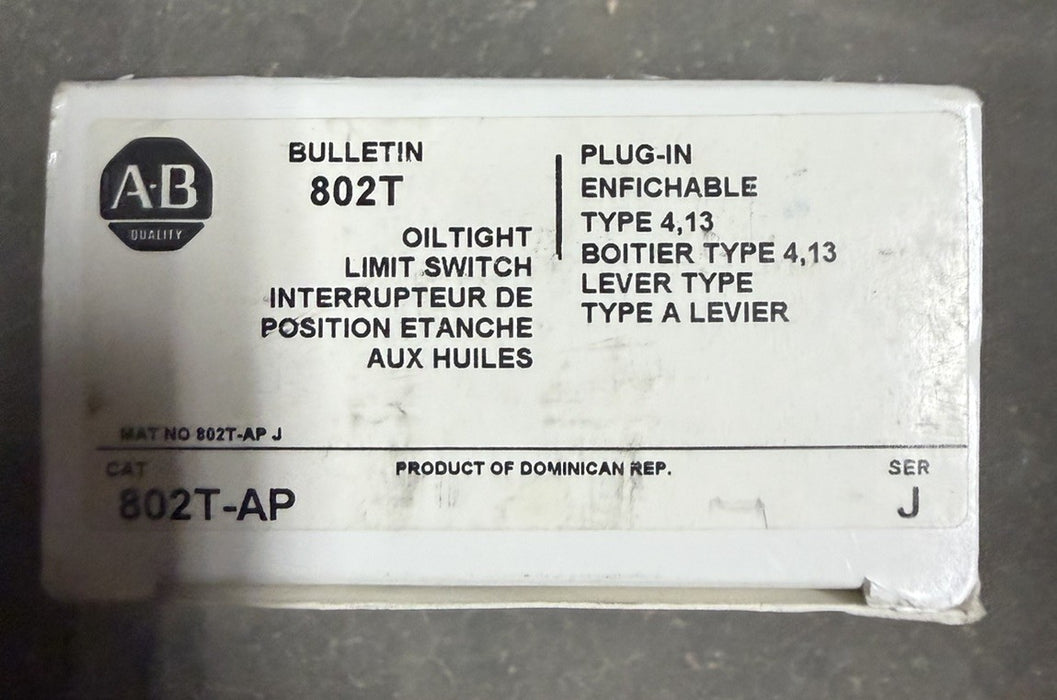 802T-AP  Allen-Bradley BULLETIN 802T Limit Switch