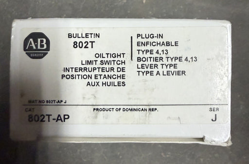 802T-AP  Allen-Bradley BULLETIN 802T Limit Switch