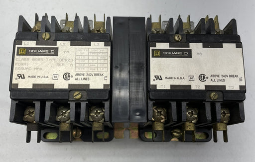 SQUARE D 10HP 120V COILS REVERSING CONTACTOR 8965  DPR23 8965DPR23 CRANE HOIST
