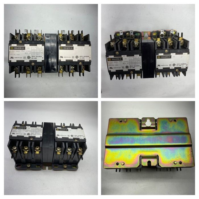 SQUARE D 10HP 120V COILS REVERSING CONTACTOR 8965  DPR23 8965DPR23 CRANE HOIST