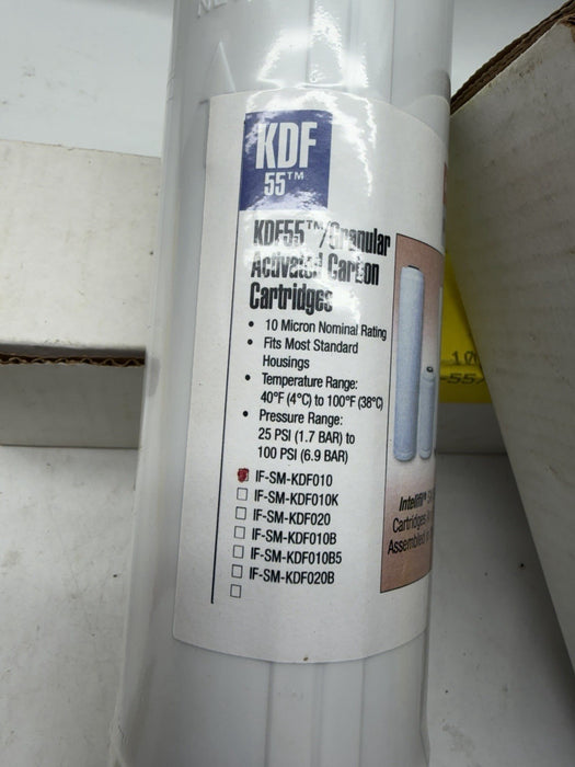 Intelifil IF-SM-KDF010 Granular Activated Carbon Cartridges KDF55 10 Mic Filter