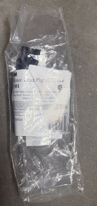 3M 5301 Motor Lead Pigtail Splice  Kit 1000 volt #10-#4 feeder or #12-#4 motor