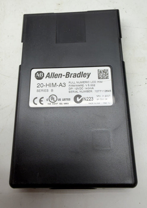 ALLEN BRADLEY 20-HIM-A3 VFD HIM SER B 20HIMA3 DRIVE DISPLAY CONTROL PANEL KEYPAD