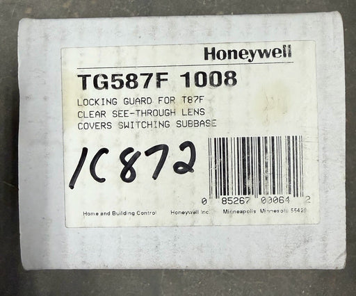 Honeywell TG587F1008 Locking Guard T87F CLEAR Lens SUBBASE THERMOSTAT TEMP 1C872