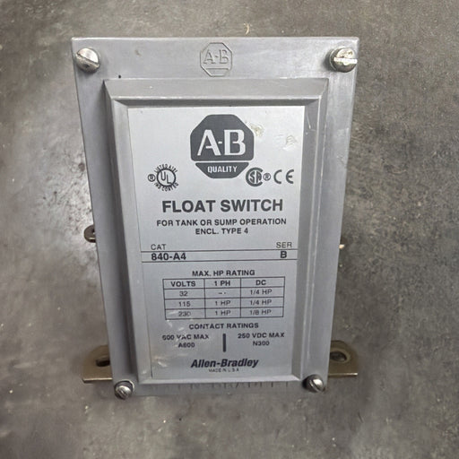 840-A4  ALLEN BRADLEY FLOAT SWITCH