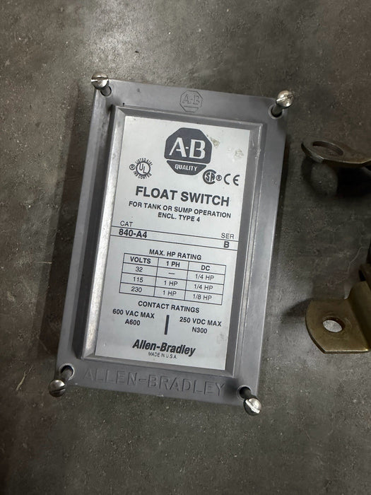840-A4  ALLEN BRADLEY FLOAT SWITCH