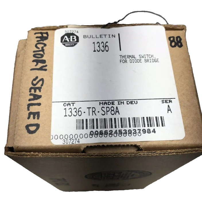 NEW SEALED 2003 ALLEN BRADLEY 1336-TR-SP8A THERMAL SWITCH FOR DIODE BRIDGE 1336