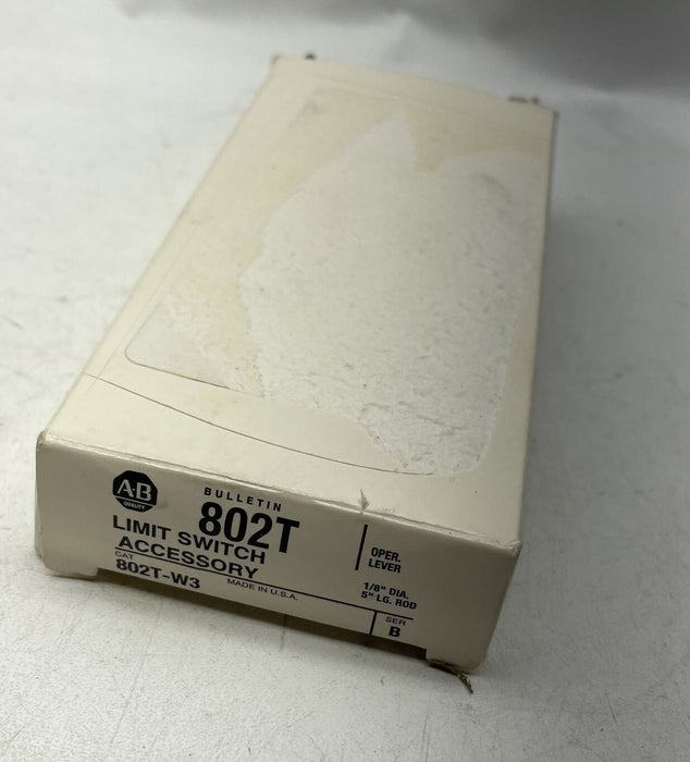NEW ALLEN BRADLEY 802T-W3 LIMIT SWITCH ACCESSORY WAND OPER LEVER 1/8" DIA 5" ROD