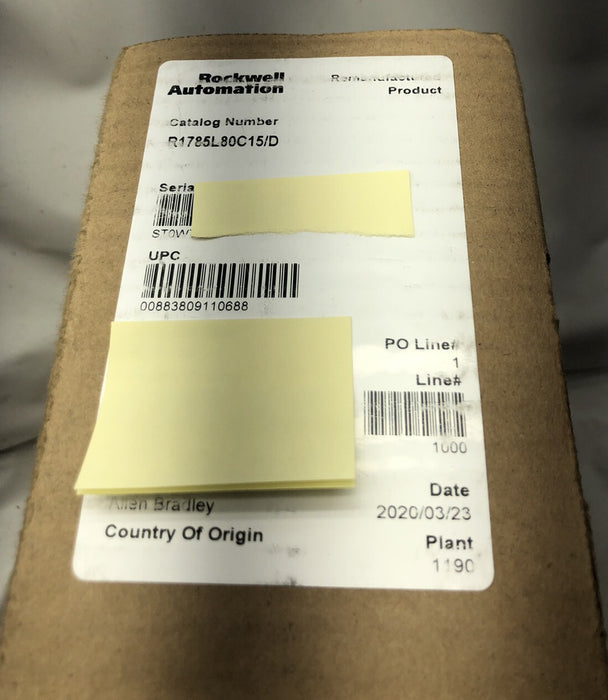 1785-L80C15 Allen Bradley 1785L80C15 CPU Module Ser D FW K CONTROLNET PLC-5