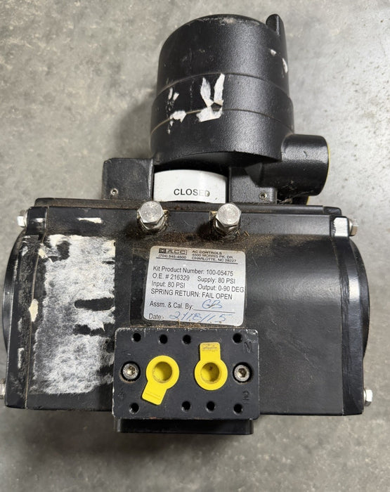 New Tyco Keystone MRP-014U-K-S080 Pneumatic Actuator KS-0F20H100-00-0R1 K-SWITCH