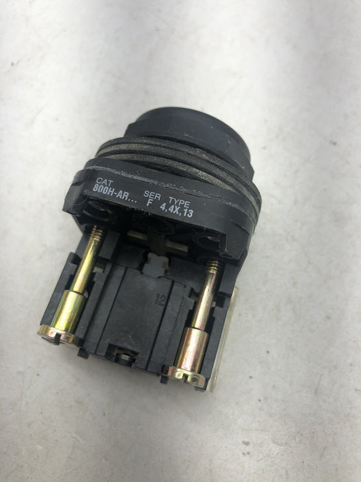 ALLEN-BRADLEY 800H-AR SER T NON-ILLUMINATED BLACK FLUSH HEAD PUSH BUTTON