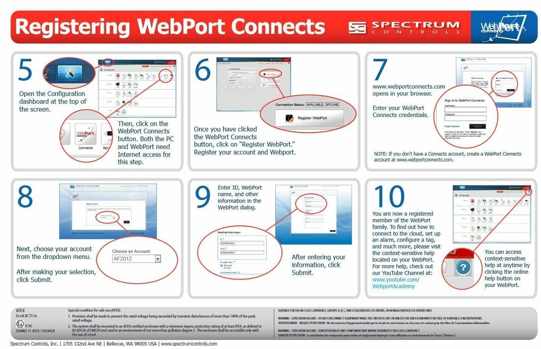 WP-R-ET-SW-0 WebPort NEW SEALED SPECTRUM CONTROLS