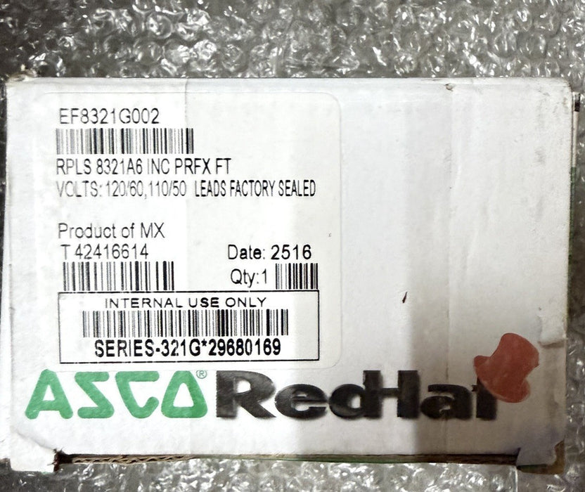 ASCO EF8321G002 NEW IN BOX 120VAC