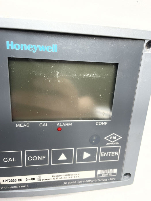 NEW HONEYWELL APT2000 CC-0-00 LOOP POWERED 4-20ma CONDUCTING CONDUCTIVITY