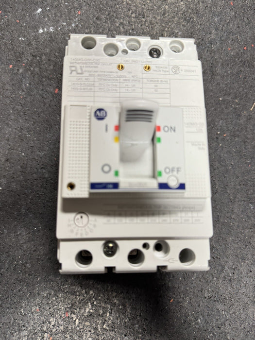 140MG-G8P-C30 ALLEN-BRADLEY BULLETIN 140G 30 AMP MOTOR CIRCUIT PROTECTOR MCP