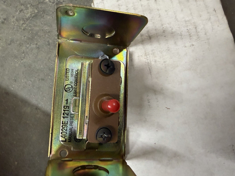 1 New Honeywell L4029E 1219 - Limit Control Manual Reset, Factory Set 165 F