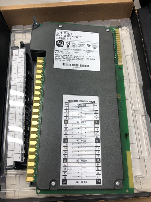1771-OD16 /B ALLEN BRADLEY ISOLATED 16 POINT 120 VAC OUTPUT MODULE 1771OD16
