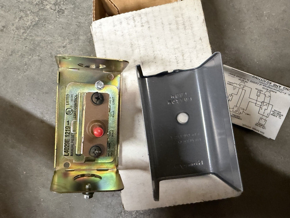 1 New Honeywell L4029E 1219 - Limit Control Manual Reset, Factory Set 165 F
