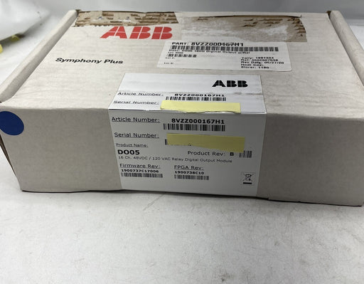 NEW SEALED ABB 8VZZ000167H1  16 CH 48 VDC /120VAC RELAY DIGITAL OUTPUT CARD DO05