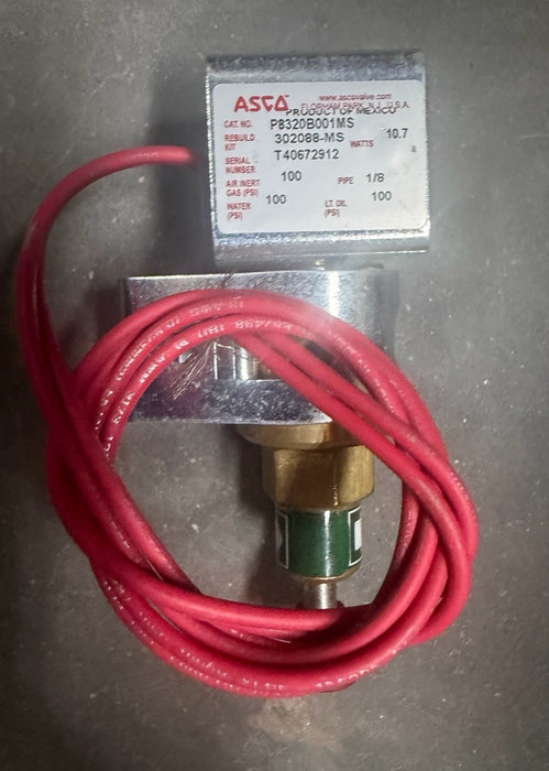NEW ASCO REDHAT 120V 2 WAY 1/8" SOLENOID VALVE P8320B001MS T 41305 MX 109 NNB