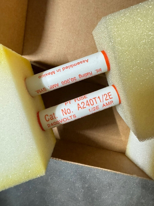 2 FUSES Mersen Ferraz A240T1/2E Amp-Trap 2400V PT FUSE FERRAZ SHAWMUT 1/2E AMP