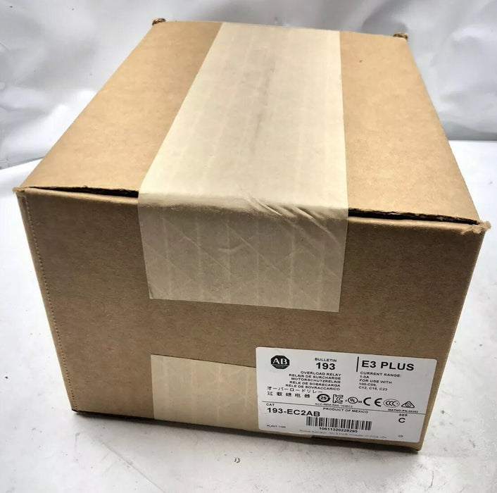 NEW SEALED 193-EC2AB ALLEN BRADLEY E3 PLUS OVERLOAD RELAY 193EC2AB FS 20262