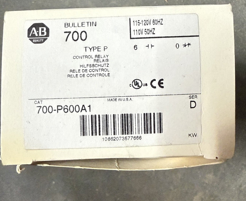 NEW ALLEN BRADLEY 700-P600A1 / 700P600A1 NIB