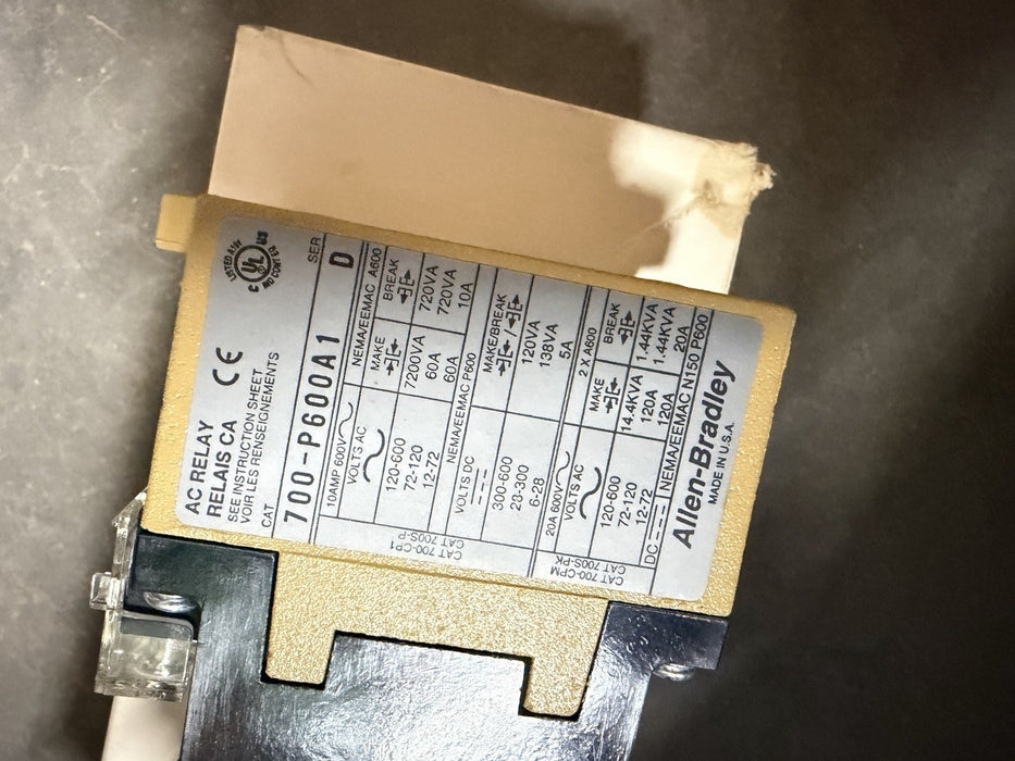 NEW ALLEN BRADLEY 700-P600A1 / 700P600A1 NIB