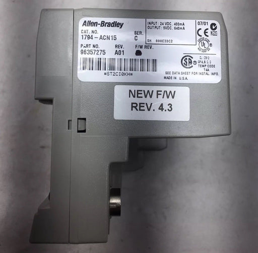 ALLEN BRADLEY 1794-ACN15 FLEX I/O CONTROLNET ADAPTER