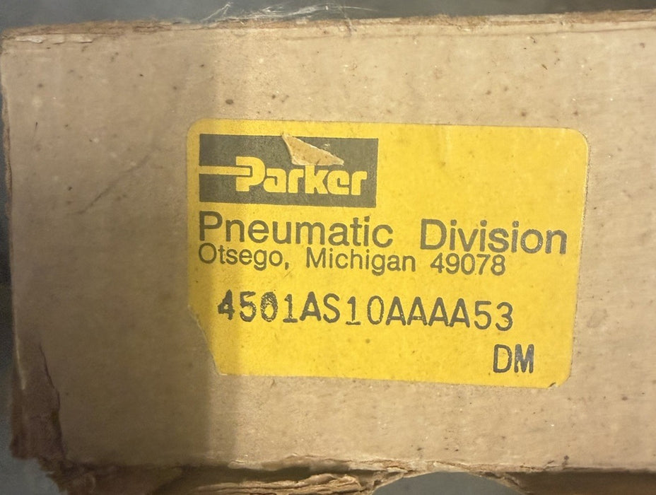 PARKER PNEUMATIC DIRECTIONAL AIR CONTROL VALVE 4501AS10AAAA53 SOLENOID