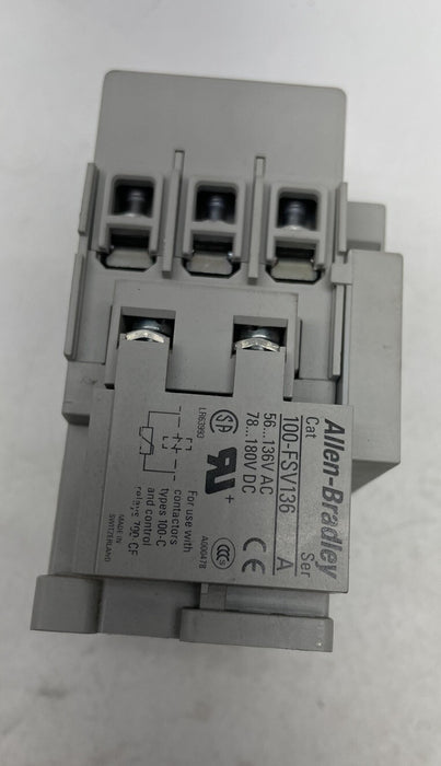 NEW ALLEN BRADLEY C30 CONTACTOR WITH NO SIDE AUX CONTACT AND 10 VAC COIL