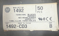 NEW OLD STOCK ALLEN BRADLEY 1492-CD3 TERMINAL BLOCK PACK OF 50 NOS
