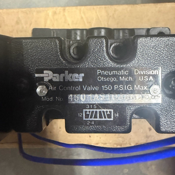 PARKER PNEUMATIC DIRECTIONAL AIR CONTROL VALVE 4501AS10AAAA53 SOLENOID