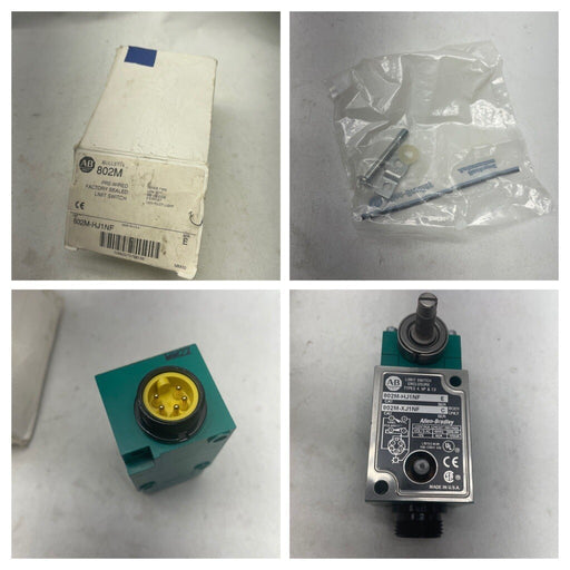 NEW ALLEN BRADLEY 802M-HJ1NF PRE-WIRED SEALED LIMIT SWITCH CW/CCW 2 CIRCUIT