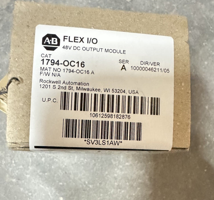 SEALED Allen-Bradley 1794-OC16 Flex I/O 48V DC OUTPUT MODULE 2018
