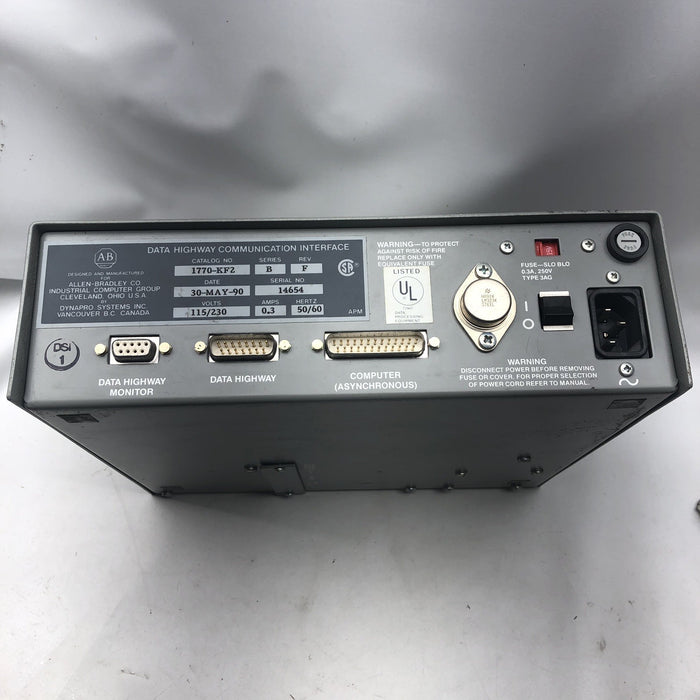 ALLEN BRADLEY 1770-KF2 SER B REV F WORKING WHEN REMOVED FROM PROCESS