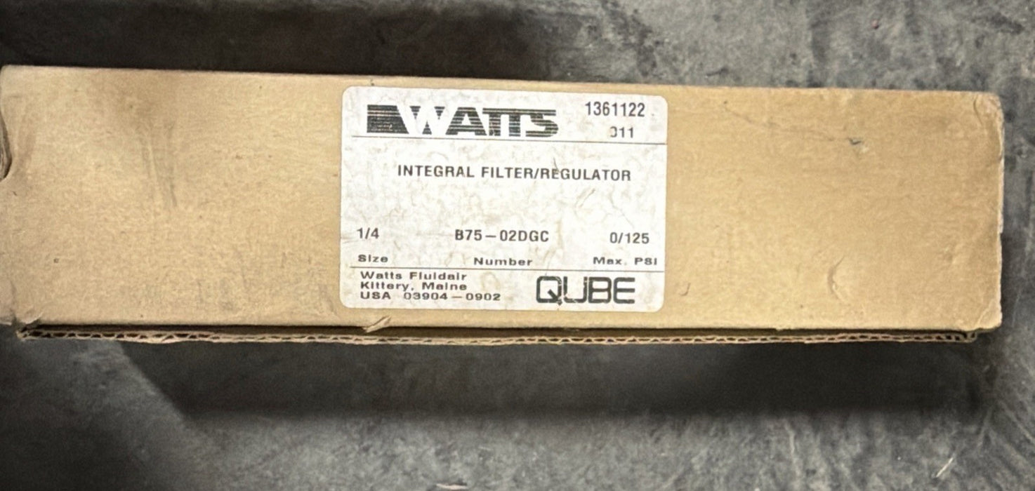 PARKER / WATTS B75-02DGC 1/4” Npt Filter Regulator Filter/Regulator NIB