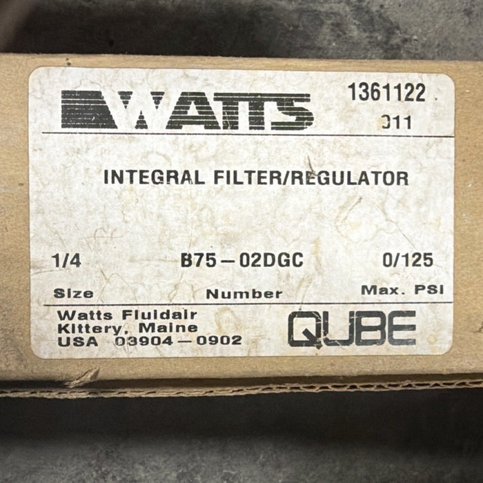 PARKER / WATTS B75-02DGC 1/4” Npt Filter Regulator Filter/Regulator NIB