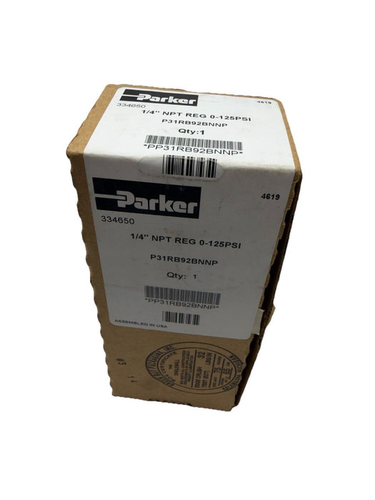 Parker P31RB92BNNP Pneumatic Regulator 1/4in Npt 0-125psi